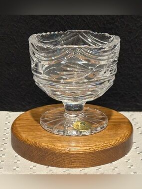 Irish Hand Crafted Full Lead Crystal Bowl Made In Ireland with Original Sticker